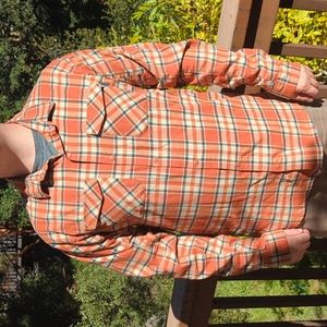 Orange Button Down shirt